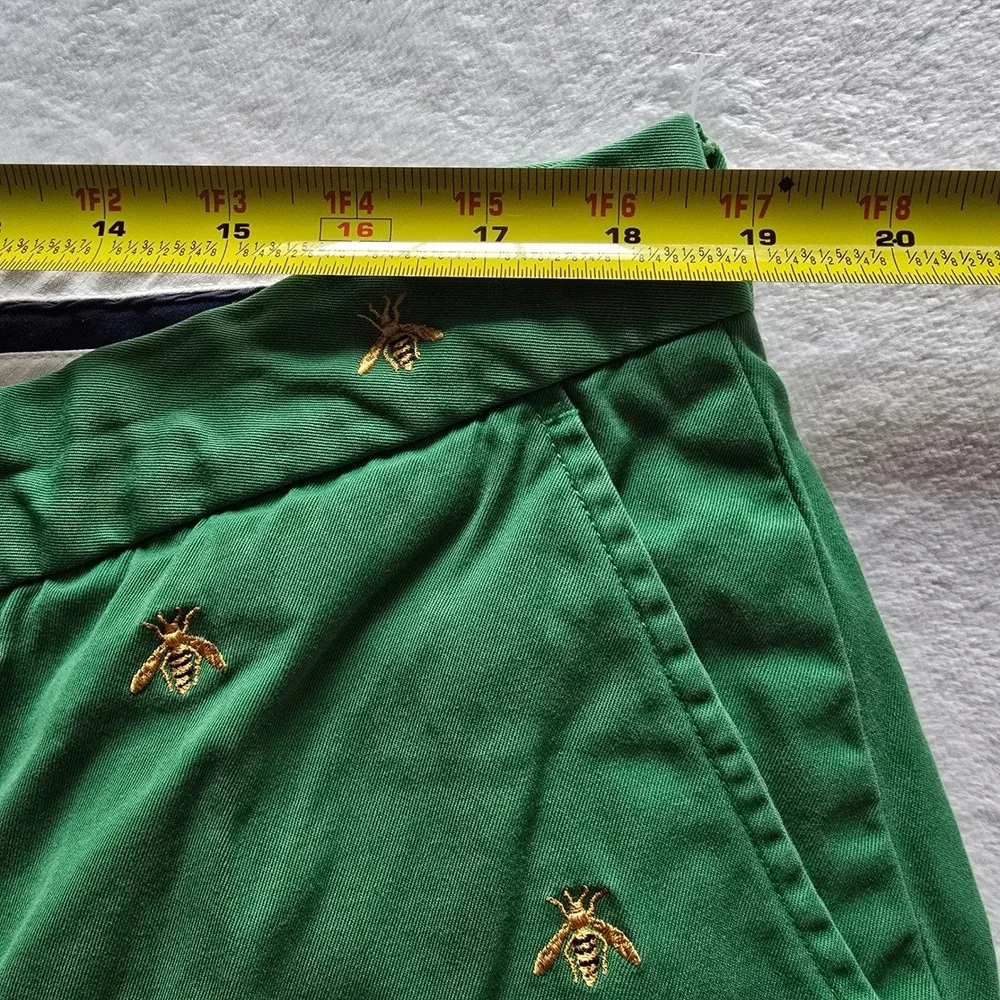 Polo Ralph Lauren Mens Green Bumblebee Embroidered Chino Shorts Size 40 Bee Prep